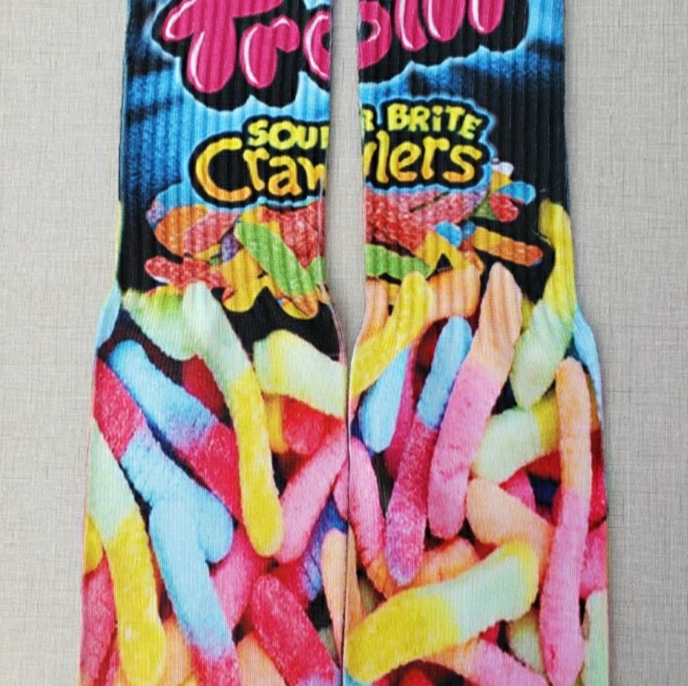 Custom SOUR WORMS Socks